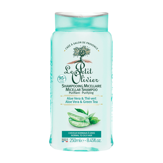 Shampoo Cabello Mixto a Graso Aloe Vera Té Verde 250ml, Le Petit Olivier