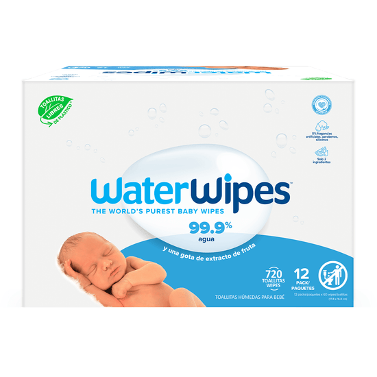 Pack WaterWipes Toallitas Húmedas bio Mega Value Box 12x60 u