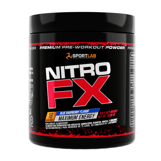 NITRO FX 300 GR MAXIMUM POTENCY BLUE RASPBERRY, SL