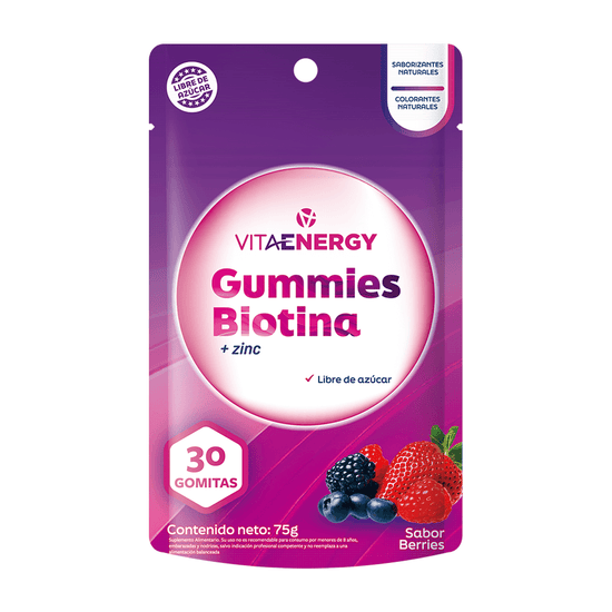 Gomita de Biotina + Zinc 30 gomitas
