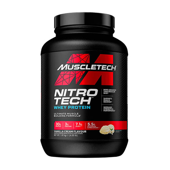 Nitro Tech, Muscletech Whey Protein 4 Lb, Hidrolizada
