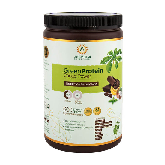 Green Protein Cacao, Proteína vegana (600 gr) - Original