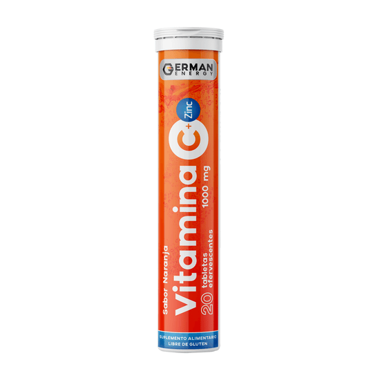 Vitamina C + Zinc 20 tabletas efervescentes, German Energy
